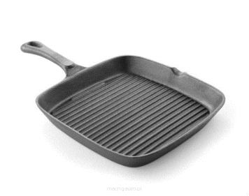 Patelnia żeliwna do grillowania, kwadratowa