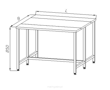 Stół z dwoma deskami do krojenia E 1320