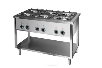 Kuchnia gazowa | 6- palnikowa | 34.5 kW | 1200x700x850 mm