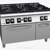Kuchnia gazowa 6 - palnikowa z piekarnikiem gazowym | 50.55 kW | 1200x930x850 mm