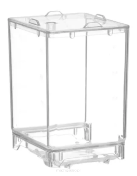 Pojemnik na mleko z pokrywką | 4.5 L | transparentny | 150x173x237 mm