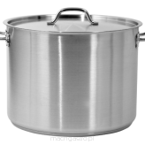 Garnek średni z pokrywką ze stali nierdzewnej | 400x300 mm | 37.7 L
