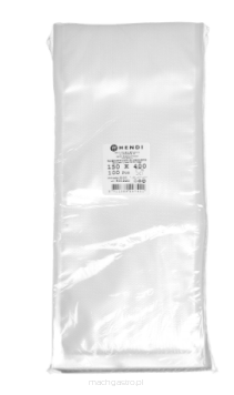 Worki moletowane do przechowywania produktów, do pakowarek listwowych, 100 szt., 150x400 mm