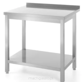 Stół przyścienny z półką – skręcany | Profi Line