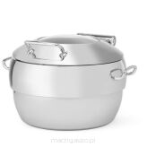 Podgrzewacz indukcyjny okrągły 11 l Premium Glass, Fine Dine, srebrny