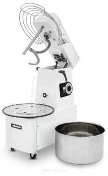 Miesiarka spiralna z podnoszoną głowicą i wyjmowaną dzieżą, Prismafood, 35 kg/godz., 10.0 L, 380x600x645 mm