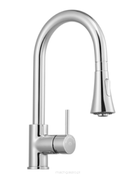Bateria umywalkowa z wyciąganym prysznicem, H 370 mm