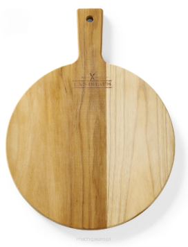 Deska do krojenia Landhaus z drewna tekowego, Tramontina, jasne drewno, 400x300x18 mm