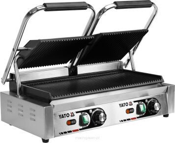 Elektryczny grill kontaktowy ryflowany 58 cm 3,6kW