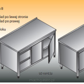 Stół roboczy z blokiem szuflad i szafką | LO137/LS2 | LO137/PS2