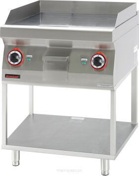Płyta grillowa elektryczna gładka na podstawie szkieletowej 700.PBE-600G.T
