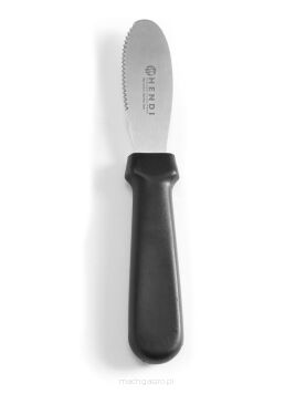 Nóż do smarowania ząbkowany, czarny, dł. 210 mm