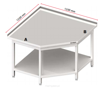Stół przyścienny narożny 980126060