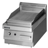 Grill płytowy gazowy | ryflowany | 4.0 kW | 400x650x300 mm
