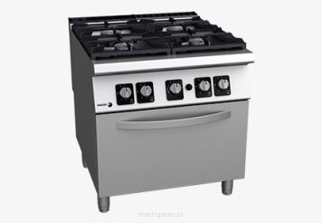 Kuchnia gazowa 4 - palnikowa z piekarnikiem gazowym | 49.40 kW | 800x930x850 mm