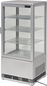 WITRYNA CHŁODNICZA 78L 42x38x96 SREBRNA
