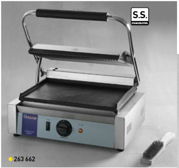 Grill kontaktowy PANINI - ryflowano-gładki 263662