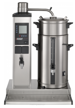 Urządzenie do parzenia kawy przelewowej z wbudowanym warnikiem | B10 HW termos po prawej stronie ze stożkiem do filtra