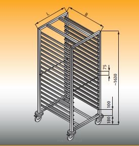 Regał jezdny LO620/17