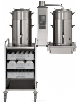 Urządzenie do parzenia kawy przelewowej do montowania na ścianie | B40 W ze stożkami do filtrów