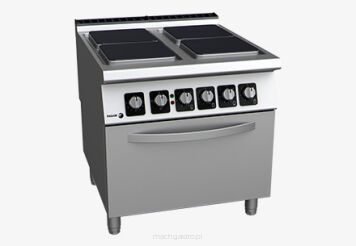 Kuchnia elektryczna 4 - płytowa z piekarnikiem | 22.0 kW | 800x930x850 mm