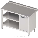 Stół przyścienny z szafką i dwiema półkami 980536080