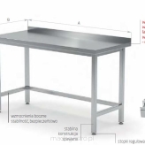 Stół wzmocniony przyścienny bez półki POL-102