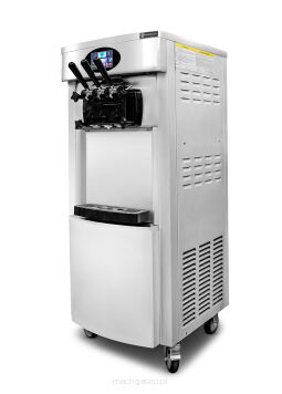 Maszyna do lodów włoskich | automat do lodów soft | nocne chłodzenie | 2 smaki + mix | pompa napowietrzająca | 2x6l | RQ828C