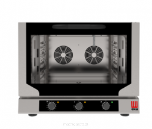 Piec konwekcyjny z nawilżaniem Evolution Next 4x 530x325 mm GN 1/1, elektryczny, sterowany elektromechanicznie, Tecnoeka, 784x752x634 mm