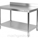 Stół przyścienny z półką, składany, 1400x700x850 mm