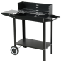Grill węglowy z półką | ruszt 480x265 mm