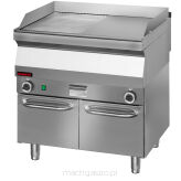 Płyta grillowa elektryczna gładka-ryflowana na podstawie zamkniętej 700.PBE-800GR.S.D
