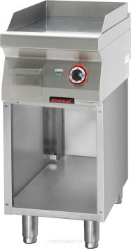 Płyta grillowa elektryczna gładka na podstawie otwartej 700.PBE-400G.S