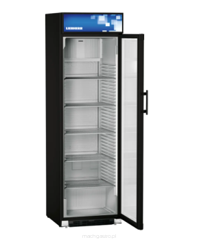 Szafa chłodnicza przeszklona do prezentacji produktów FKDv 4213, czarna