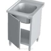 Stół ze zlewem i szafką KST-107 B-600 mm