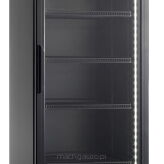 Szafa chłodnicza przeszklona czarna 338L RQ416-BLACK
