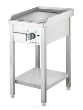 Płyta grillowa elektryczna, wolnostojąca, ryflowana, 4 kW, 400 V