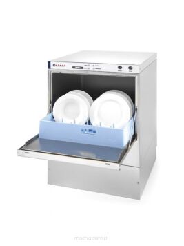 Zmywarka do naczyń 50x50 z dozownikiem detergentu i pompą spustową 400 V Hendi