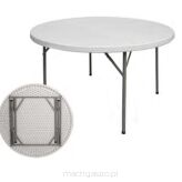 Stół cateringowy składany okrągły fi 1150 h 740 mm