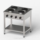 Kuchnia elektryczna, Gredil, 800x700x850 mm, 4-płytowa, P 10.4 kW, U 400 V