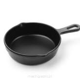 Rondelek czarny Little Chef mini okrągły, 162x121x30 mm