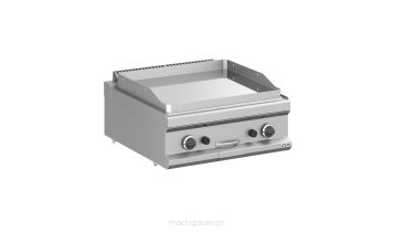 Płyta grillowa gazowa, stołowa  700x700 - gładka, chromowana,  Magistra Plus 700