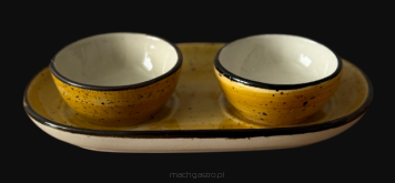 Zestaw na sosy 2 x dip | seria Still | Rustic Yellow | 0.06 L | 12 szt.