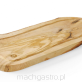 Deska do serwowania z drewna oliwnego z rowkiem, 400x250x18 mm