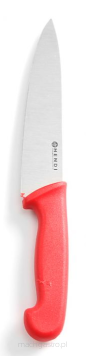 Nóż kucharski HACCP - 180 mm, czerwony
