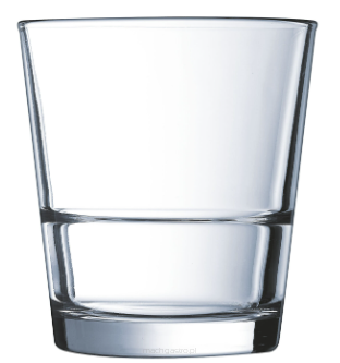 Szklanka niska Stack Up, 320 ml, 6 szt., ø92x92 mm