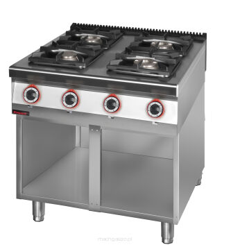 Kuchnia gazowa 4-pal. na podstawie otwartej 900.KG-4.S