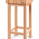Kloc masarski drewniany na podstawie drewnianej 500 x 200