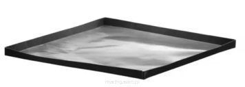 Tacka do pieców konwekcyjno-mikrofalowych | nieprzywierająca | czarna | kwadratowa | 280x280x15 mm