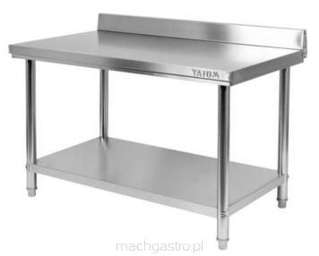 Stół przyścienny z półką, składany, 1600x700x850 mm